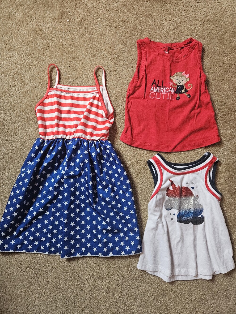 Girls Fourth Of July Bundle 3t